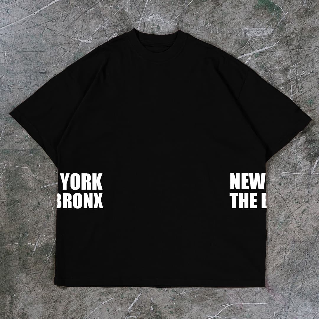 "NEW YORK THE BRONX" Premium Drop Shoulder T-Shirt